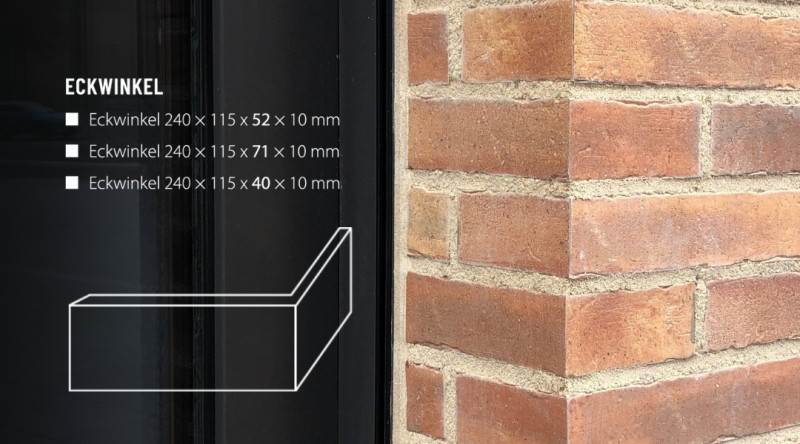 1080x600 Eckwinkel Produktentwicklung Sonderanfertigung Klinkerriemchen Tonwerk Klinker